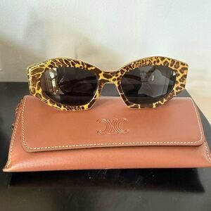 Celine Paris Amber Tortoiseshell Sunglass Arm